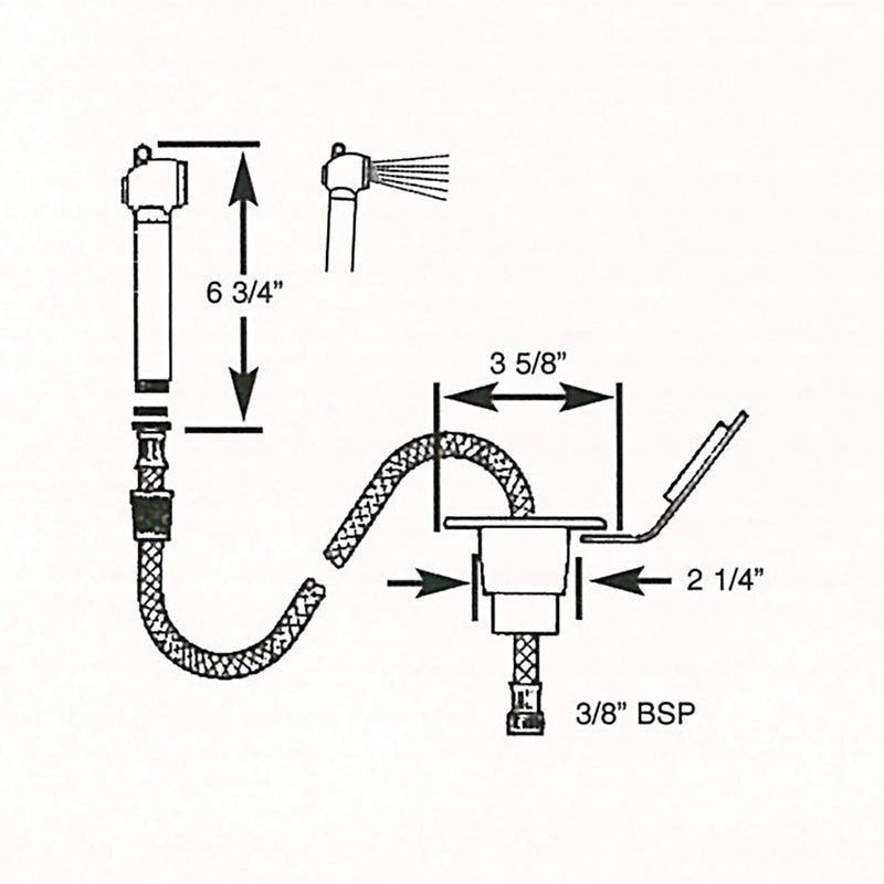 Load image into Gallery viewer, Scandvik Recessed Transom Shower w/6 Hose - White [10055P]
