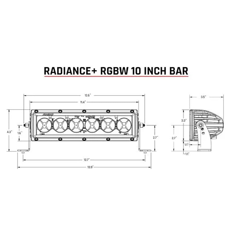 Load image into Gallery viewer, RIGID Industries Radiance + 10&quot; Light Bar - RGBW [210053]
