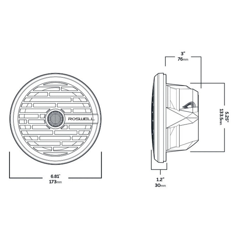 Load image into Gallery viewer, Roswell R1 6.5 Marine Speakers - White - 80W RMS  160W Peak Power [C920-1600]
