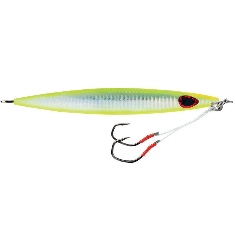 Load image into Gallery viewer, Williamson Kensaki 170 Jig - 6&quot; - 6oz - UV Chartreuse Glow Zebra [KSJ170UVCGZ]
