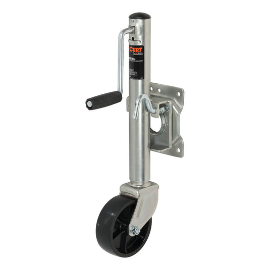 CURT Marine Jack w/6 Wheel - 1,000 lbs - Adjust Vertically 10