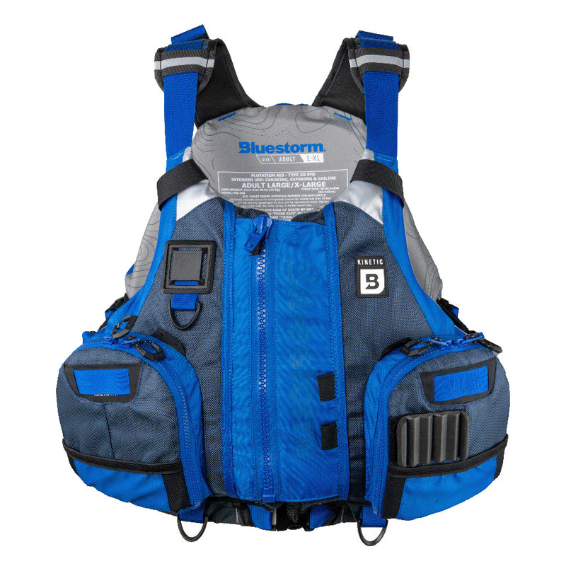 Load image into Gallery viewer, Bluestorm Kinetic Kayak Fishing Vest - Deep Blue - L/XL [BS-409-BLU-L/XL]
