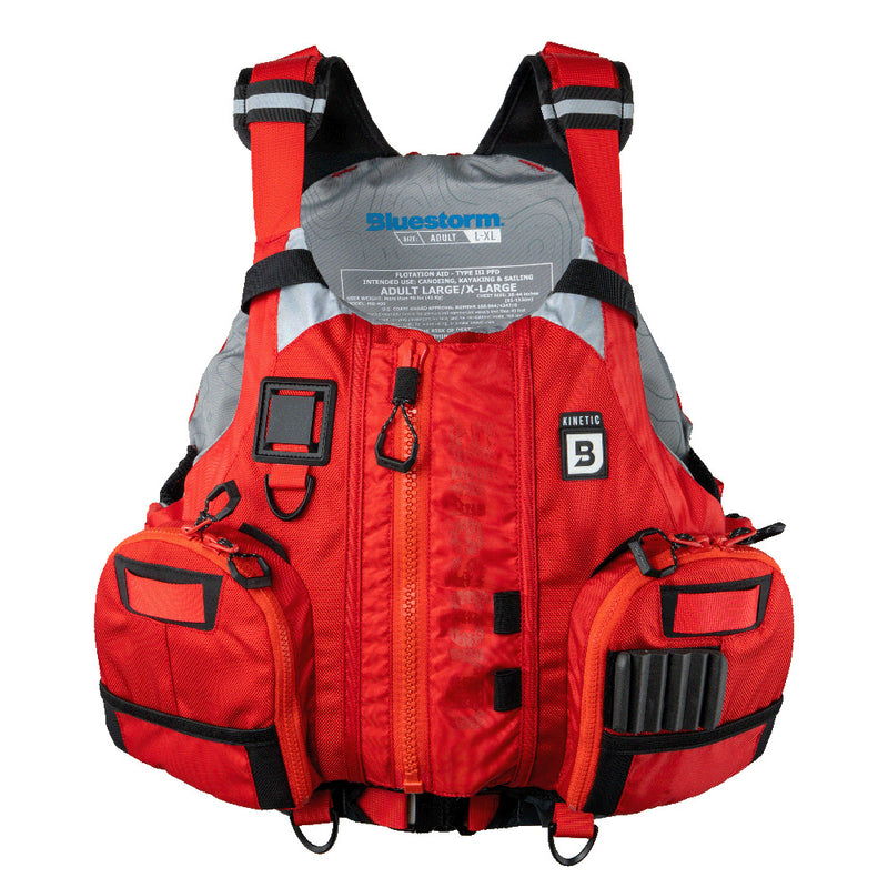 Load image into Gallery viewer, Bluestorm Kinetic Kayak Fishing Vest - Nitro Red - S/M [BS-409-RED-S/M]
