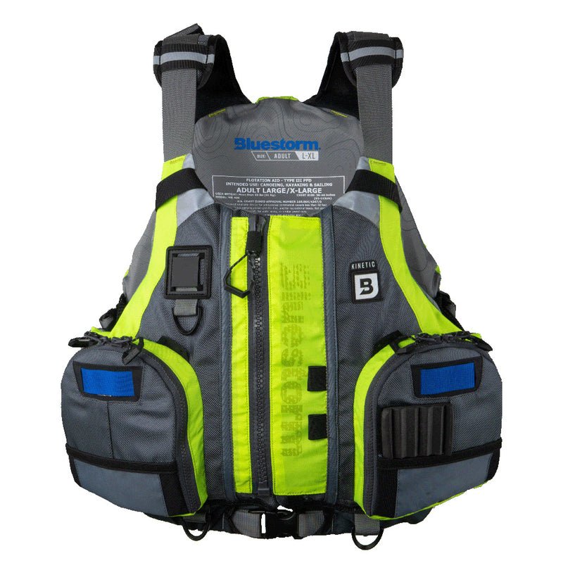 Load image into Gallery viewer, Bluestorm Kinetic Kayak Fishing Vest - Hi-Vis - S/M [BS-409-HVS-S/M]
