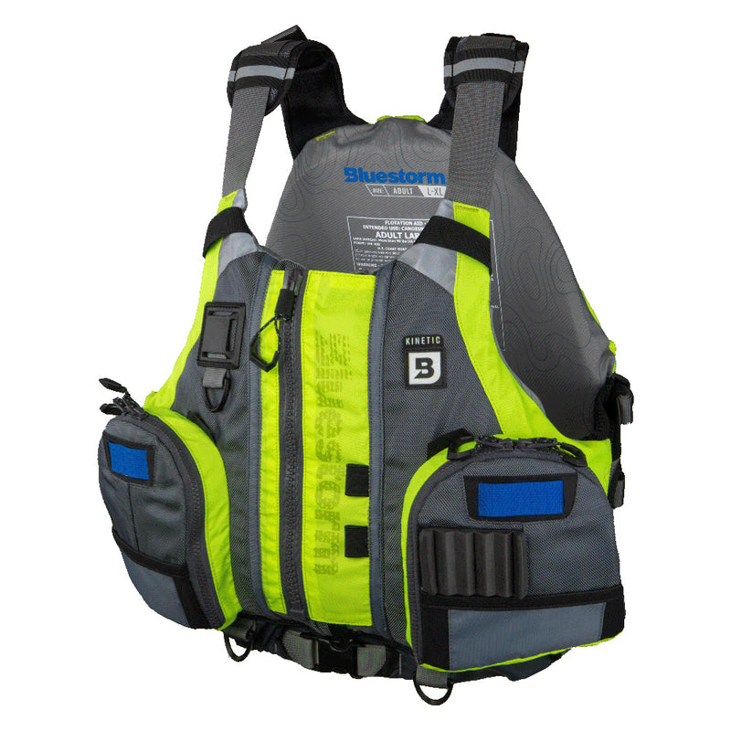 Load image into Gallery viewer, Bluestorm Kinetic Kayak Fishing Vest - Hi-Vis - S/M [BS-409-HVS-S/M]
