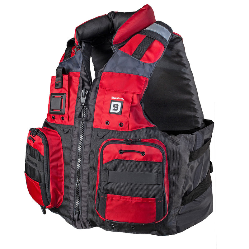 Load image into Gallery viewer, Bluestorm Classic Adult Fishing Life Jacket - Nitro Red - S/M [BS-70B-RED-S/M]
