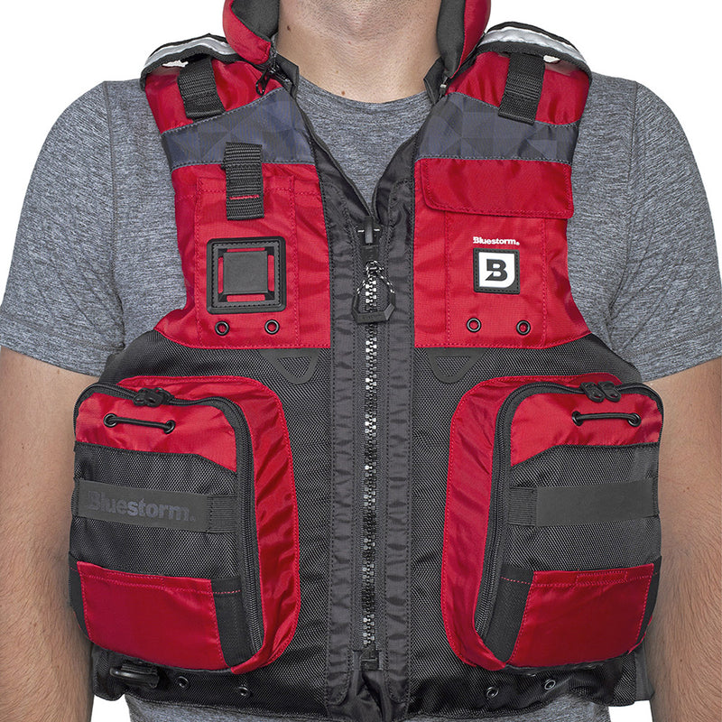 Load image into Gallery viewer, Bluestorm Classic Adult Fishing Life Jacket - Nitro Red - 2XL/3XL [BS-70B-RED-2/3X]
