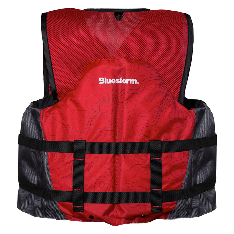 Load image into Gallery viewer, Bluestorm Sportsman Adult Mesh Fishing Life Jacket - Nitro Red - L/XL [BS-105-FDC-L/XL]
