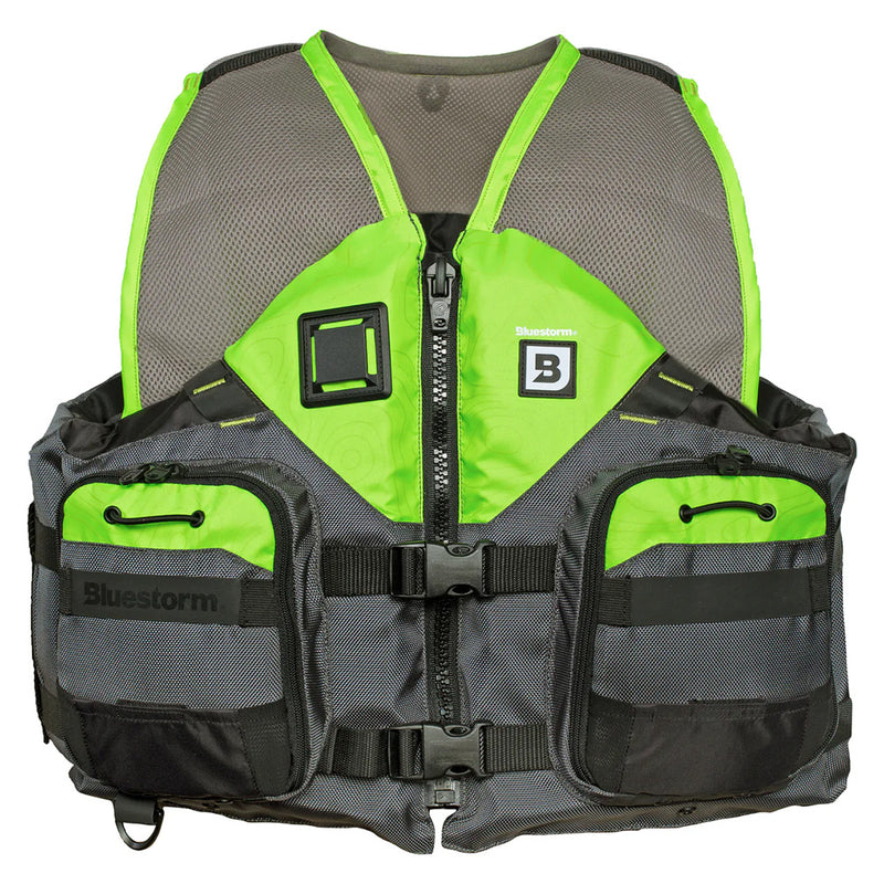 Load image into Gallery viewer, Bluestorm Sportsman Adult Mesh Fishing Life Jacket - Hi-Vis - S/M [BS-105-HVS-S/M]
