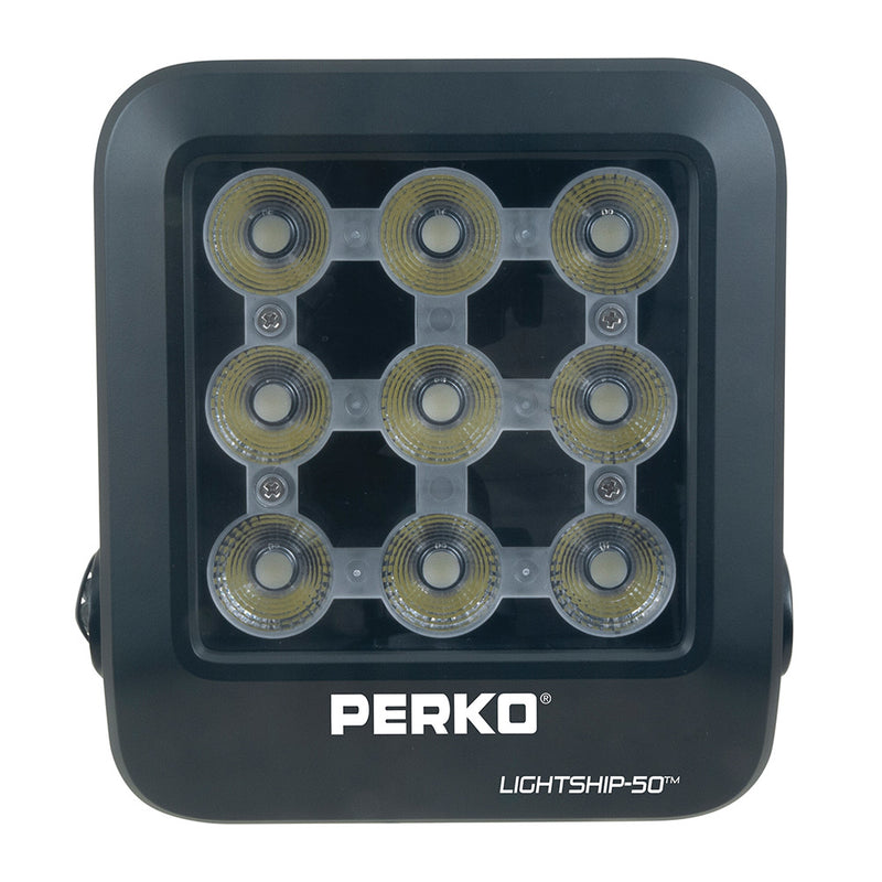 Load image into Gallery viewer, Perko Lightship 50 LED High Performance Floodlight - 12/24V - Black [1643050F0B]
