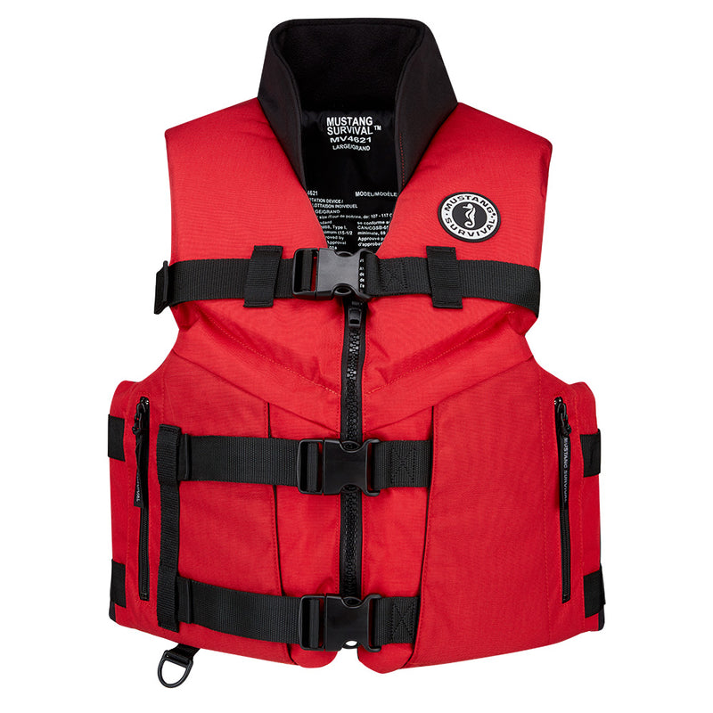 Load image into Gallery viewer, Mustang Accel 100 Foam Fishing Vest - Large - Red-Black [MV462602-123-L-216]
