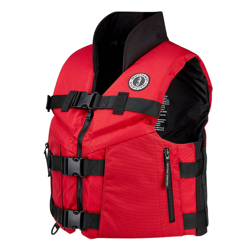 Load image into Gallery viewer, Mustang Accel 100 Foam Fishing Vest - Large - Red-Black [MV462602-123-L-216]
