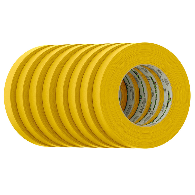 Load image into Gallery viewer, FrogTape CP 225 Medium-High Adhesion Masking Tape - 18MM x 55M x 8-Pack - Gold - Rated for 225F [105545]
