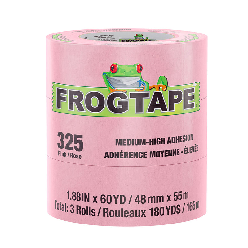 Load image into Gallery viewer, FrogTape CP 325 Medium-High Adhesion Masking Tape - 48MM x 55M x 3-Pack - Pink - Rated for 325F [105335]
