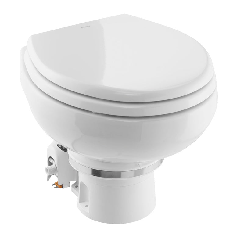 Load image into Gallery viewer, Dometic MasterFlush 7120 White Electric Macerating Toilet w/Orbit Base - Freshwater - 24V [9610007271]
