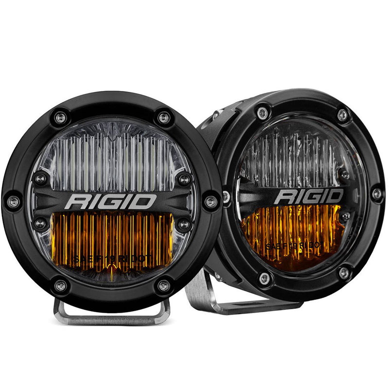 Load image into Gallery viewer, RIGID Industries 360-Series 4&quot; LED SAE Fog Beam - Yellow/White - Set of 2 [36122]

