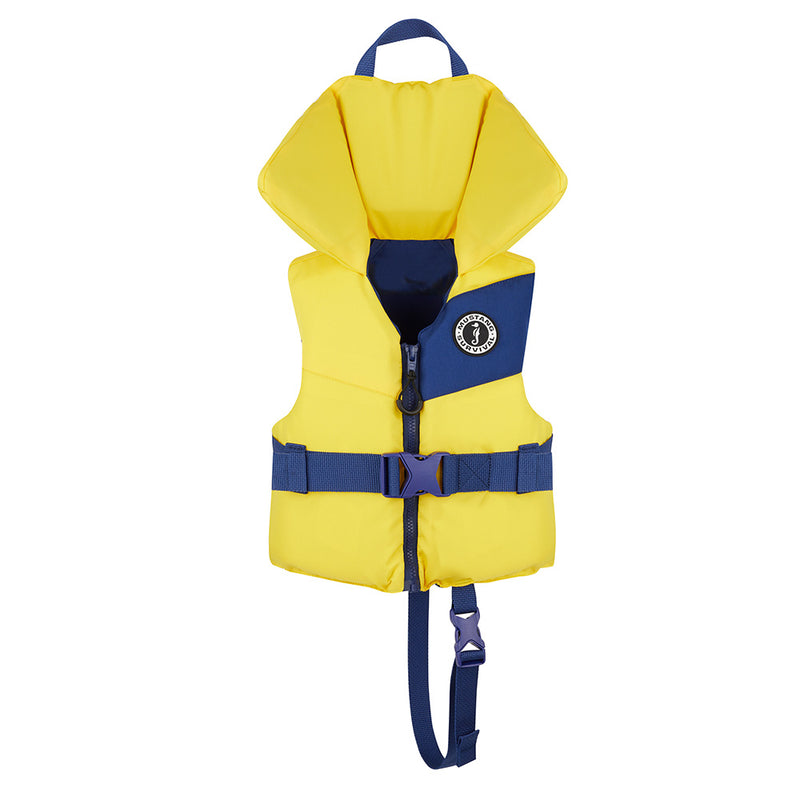 Load image into Gallery viewer, Mustang Lil&#39; Legends Child Foam Vest - Yellow/Navy [MV3556-844-0]

