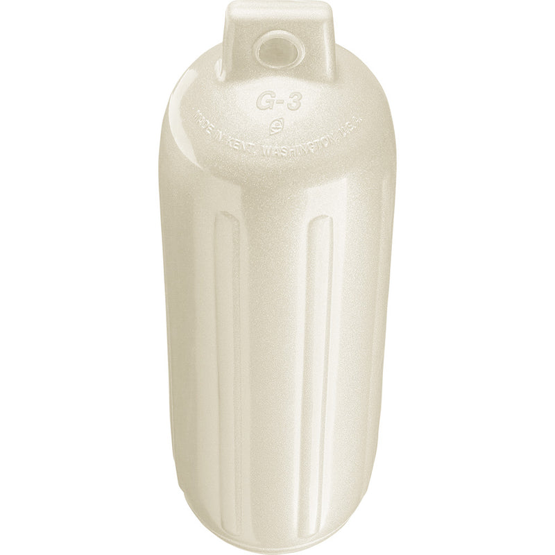 Load image into Gallery viewer, Polyform G-3 Twin Eye Fender 5.5&quot; x 19&quot; - Metallic White [G-3 METALLIC WHITE]
