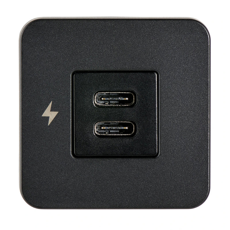 Load image into Gallery viewer, Scanstrut TILE USB-C Interior Charging Socket - 12/24V - Black Bezel [SC-TILE-20]
