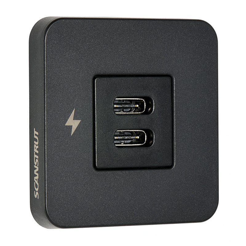 Load image into Gallery viewer, Scanstrut TILE USB-C Interior Charging Socket - 12/24V - Black Bezel [SC-TILE-20]
