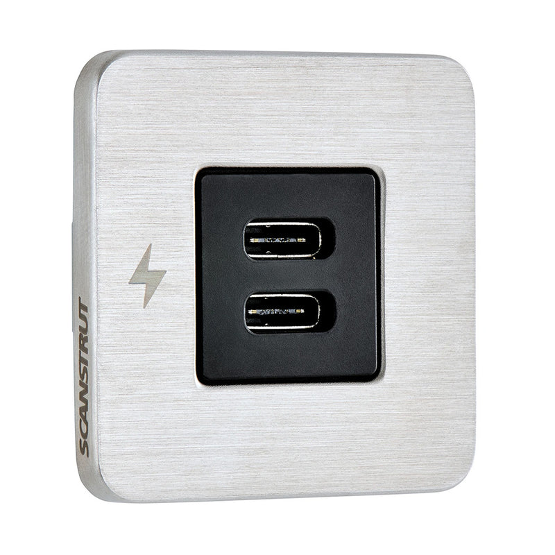 Load image into Gallery viewer, Scanstrut TILE USB-C Interior Charging Socket - 12/24V - Stainless Steel Bezel [SC-TILE-21]
