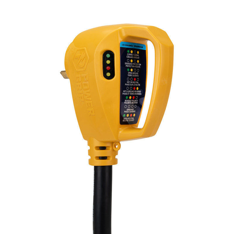 Load image into Gallery viewer, Camco Power Grip RV 18&quot; 30Amp Circuit Analyzer Dogbone - Integrated Surge Protection [55460]
