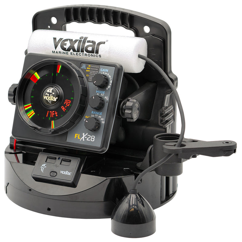 Load image into Gallery viewer, Vexilar FLX-28 Pro Pack Elite Fishing System w/Pro View Ice-Ducer  Vexilar Lithium Battery [PPEL28PV]
