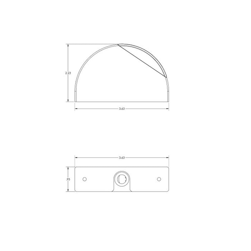 Load image into Gallery viewer, Lumitec Surface Mount Aluminum Navigation Light Port - Red [101845]
