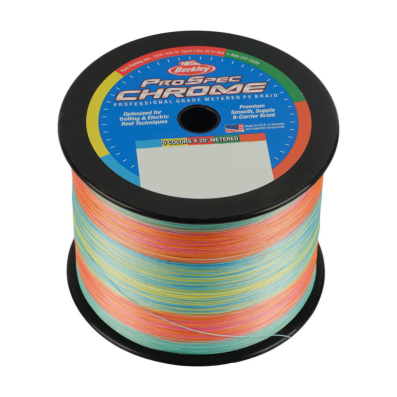 Load image into Gallery viewer, Berkley Prospec Chrome 5 x 20&#39; Metered Braid - 50lb - 3500yd [1621891]
