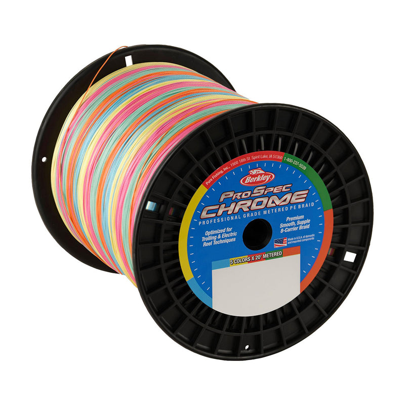 Load image into Gallery viewer, Berkley Prospec Chrome 5 x 20&#39; Metered Braid - 130lb - 3000yd [1621895]
