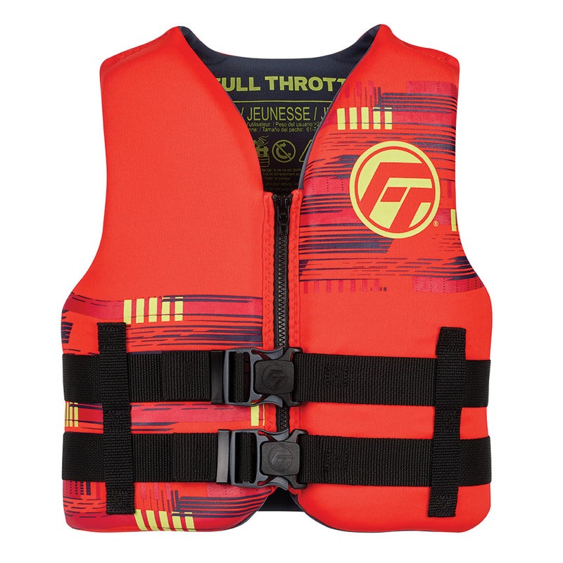 Load image into Gallery viewer, Full Throttle Youth Rapid-Dry Life Jacket - Red [142100-100-002-26]
