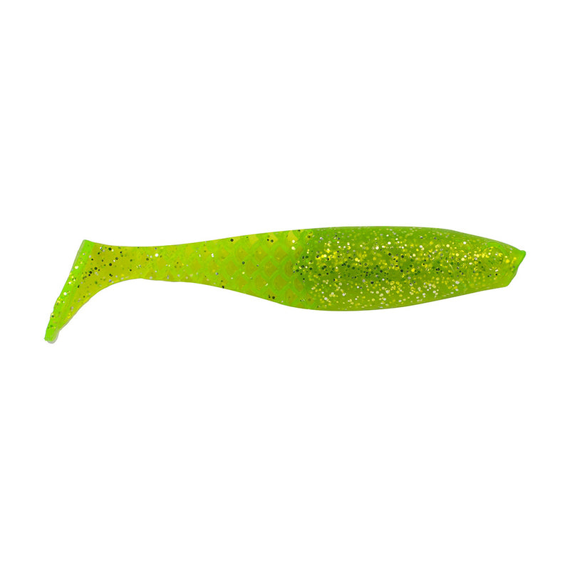 Load image into Gallery viewer, Berkley PowerBait Paddlin&#39; PowerStinger - 4.25&quot; - Chartreuse Silver Flash BSWPBSPDPS4.25-CHCFL [1637626]
