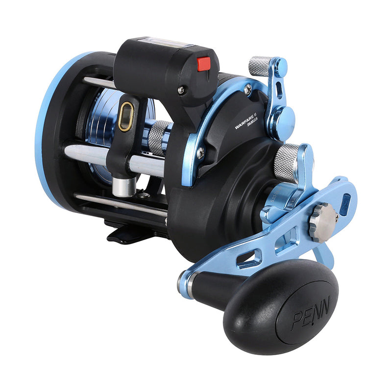 Load image into Gallery viewer, PENN WARII20LWLCLH Warfare II Level Wind 20 Left Hand Conventional Reel w/Line Counter [1639682]

