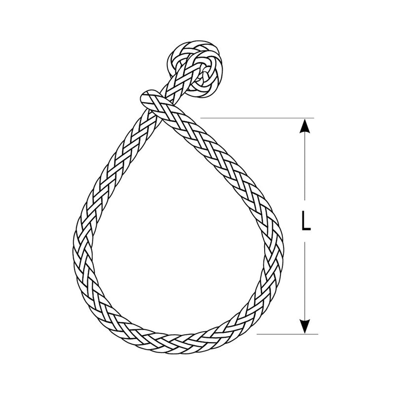 Load image into Gallery viewer, Ronstan Soft Shackle - Size L - 9mm x 100mm w/Robline Line [DSH-9GRY]
