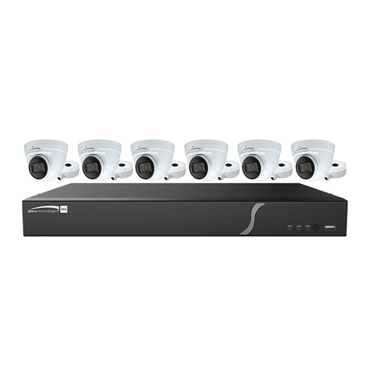 Speco 8 Channel, 2TB Recorder w/6 4MP Turret Cameras [ZIP86T2]