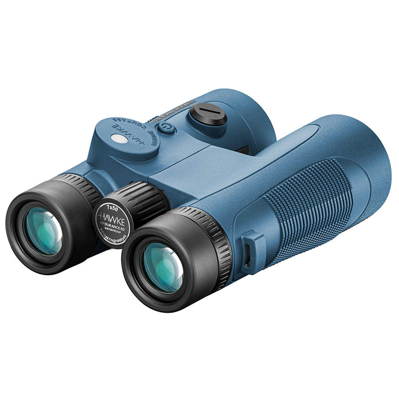 Load image into Gallery viewer, Hawke Optics Endurance ED Marine Binoculars 7x50 - Blue w/Compass [36506]
