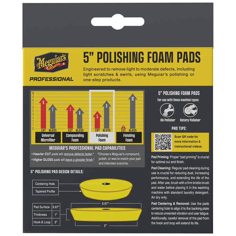 Load image into Gallery viewer, Meguiar's Professional 5" Polishing Foam Pads *2-Pack [M5PFP2]
