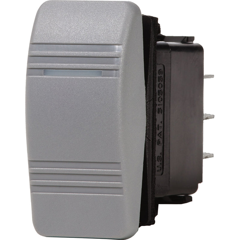 Load image into Gallery viewer, Blue Sea 8221 Water Resistant Contura III Switch - (ON)-OFF-ON - Grey [8221]
