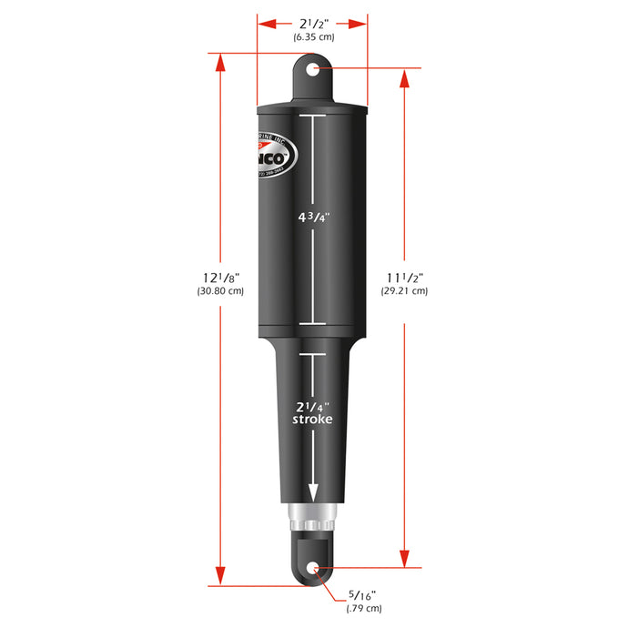 Lenco 101 Standard Actuator - 12V - 2-1/4