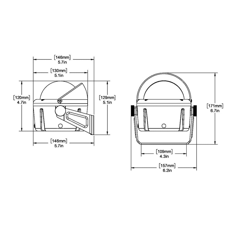 Load image into Gallery viewer, Ritchie HB-740 Helmsman Compass - Bracket Mount - Black [HB-740]
