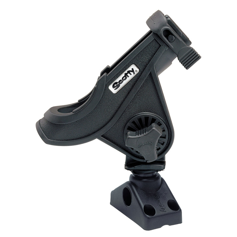 Load image into Gallery viewer, Scotty 280 Bait Caster/Spinning Rod Holder w/241 Deck/Side Mount - Black [280-BK]
