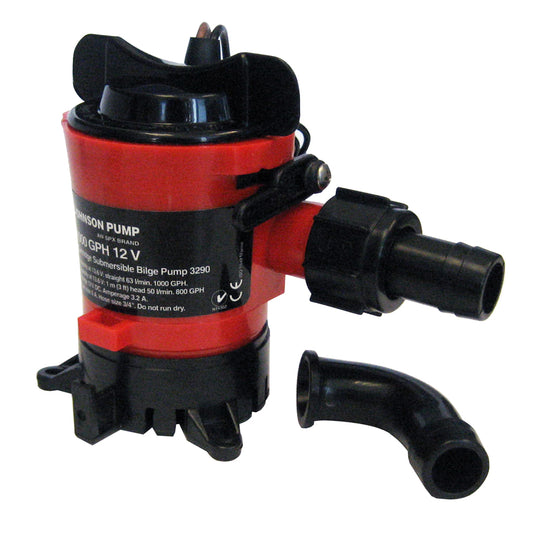 Johnson Pump 1000 GPH Bilge Pump 3/4