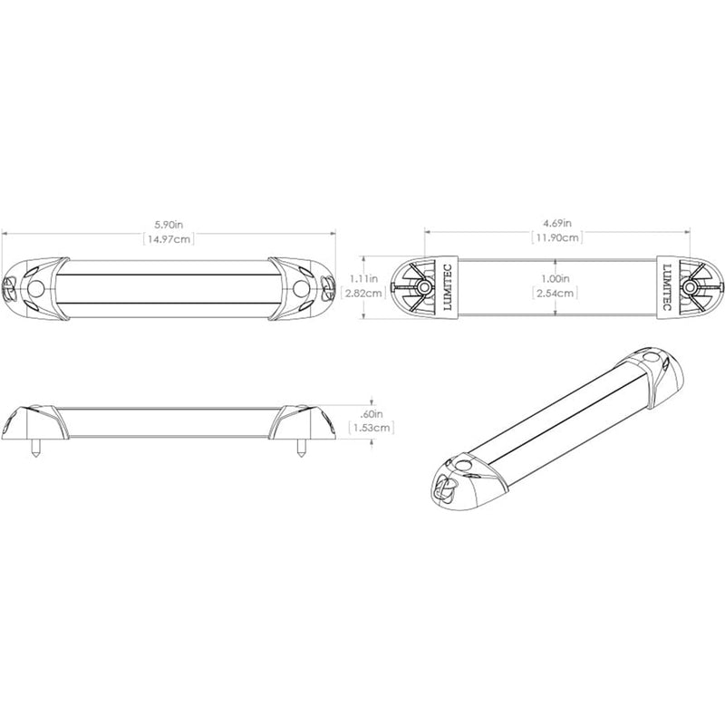 Load image into Gallery viewer, Lumitec MiniRail2 6&quot; Light - White Non Dimming [101078]
