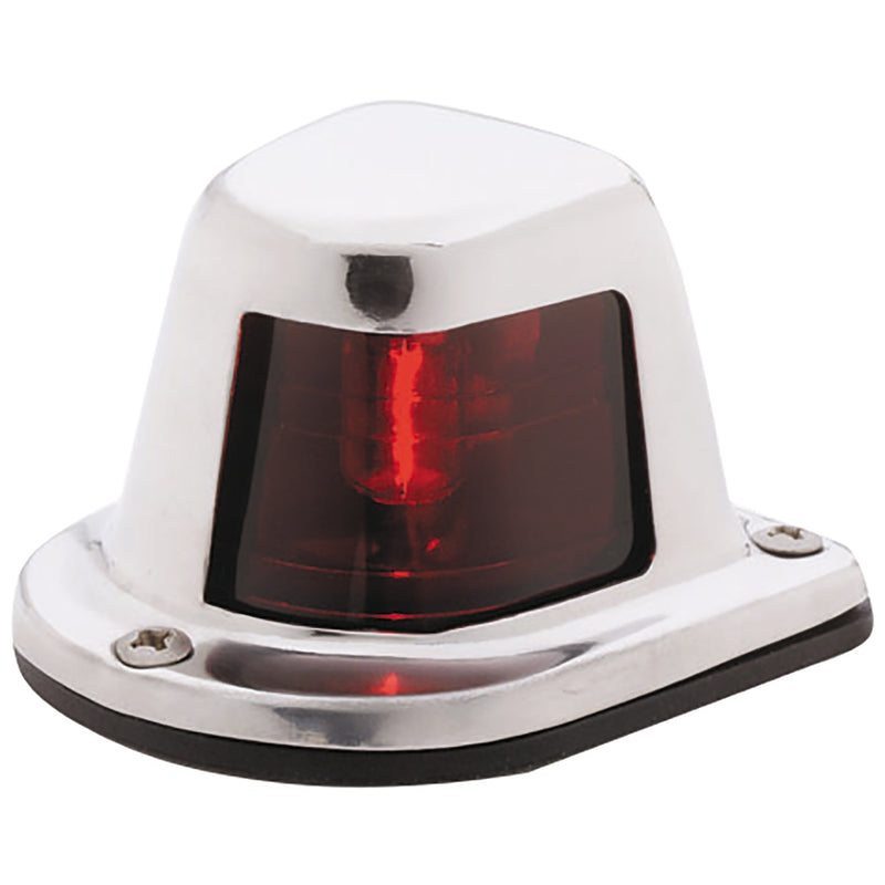 Load image into Gallery viewer, Attwood 1-Mile Deck Mount, Red Sidelight - 12V - Stainless Steel Housing [66319R7]
