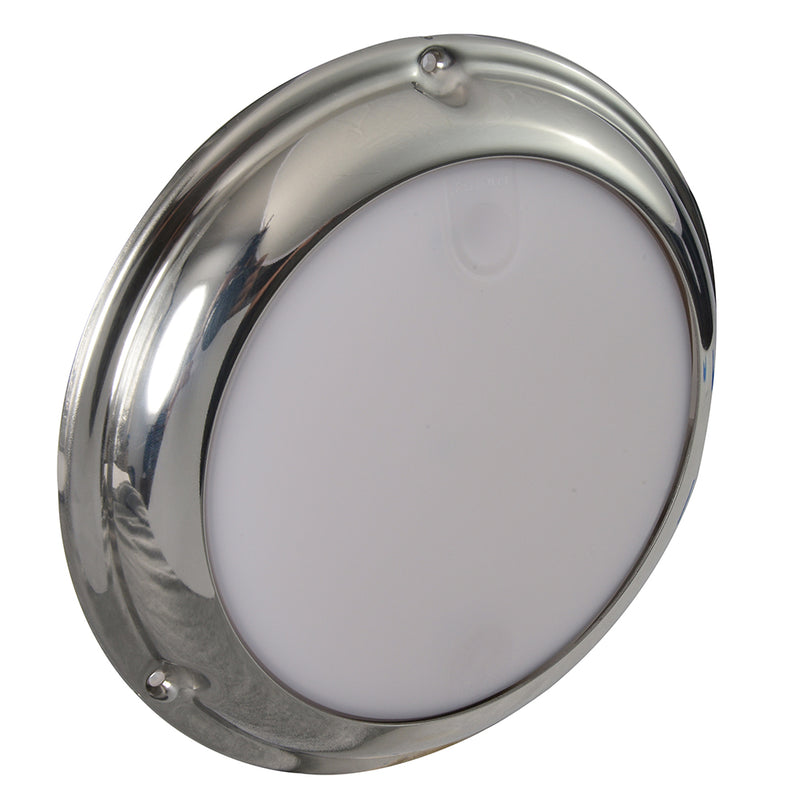 Load image into Gallery viewer, Lumitec TouchDome - Dome Light - Polished SS Finish - 2-Color White/Blue Dimming [101097]
