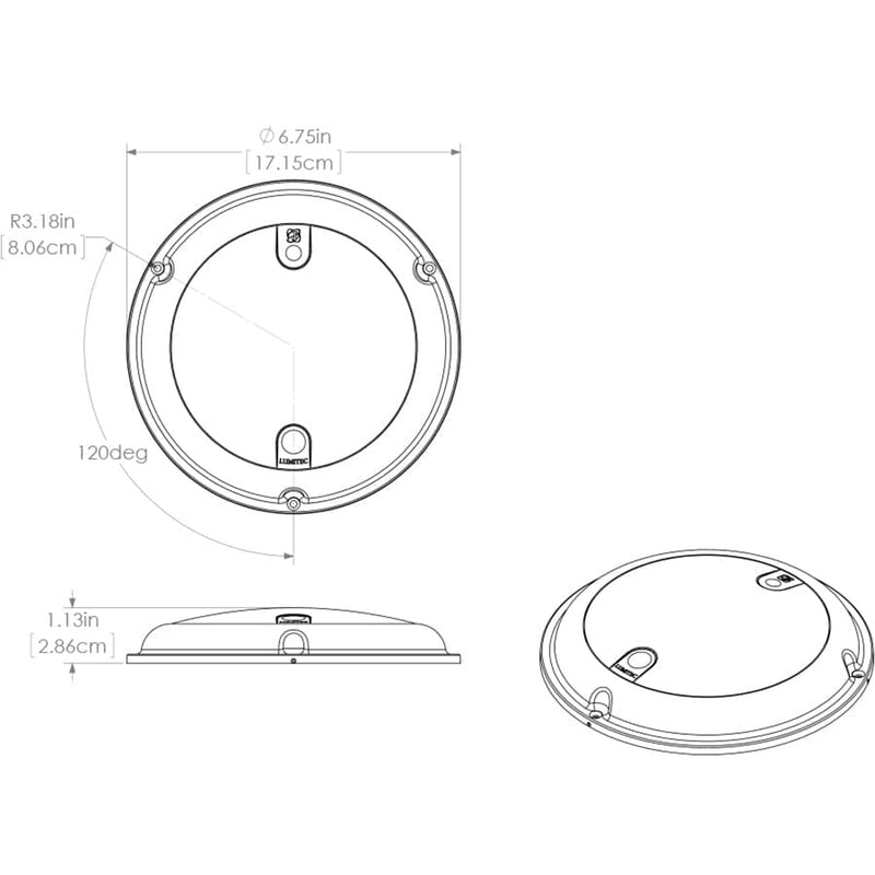 Load image into Gallery viewer, Lumitec TouchDome - Dome Light - Polished SS Finish - 2-Color White/Blue Dimming [101097]
