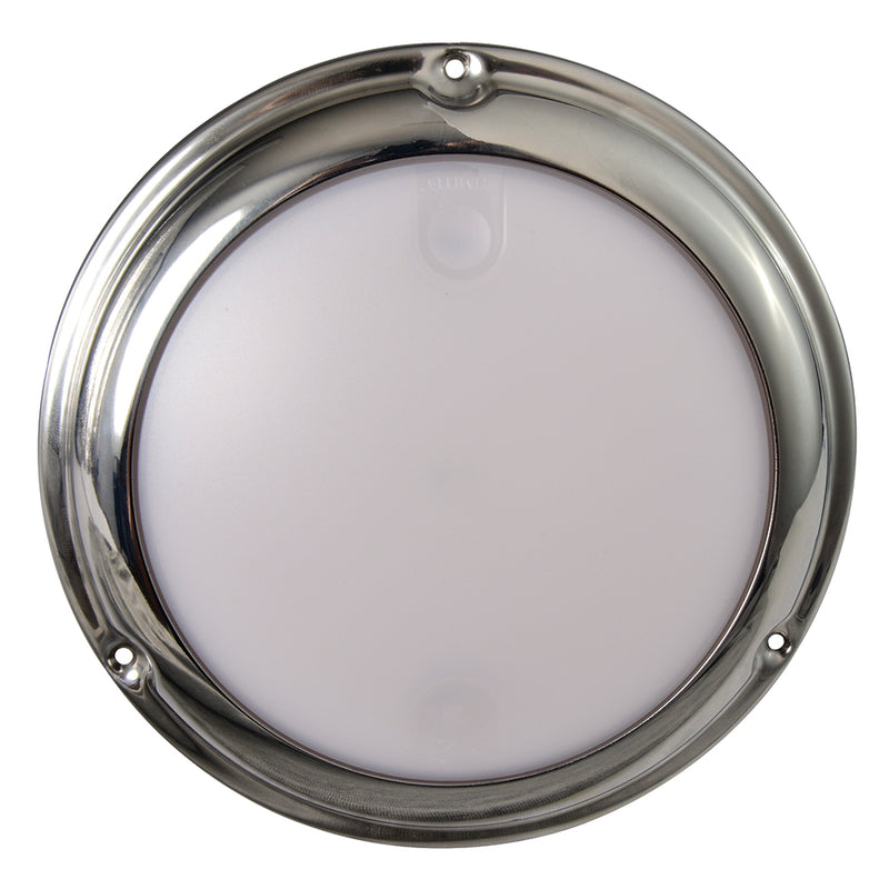 Load image into Gallery viewer, Lumitec TouchDome - Dome Light - Polished SS Finish - 2-Color White/Blue Dimming [101097]
