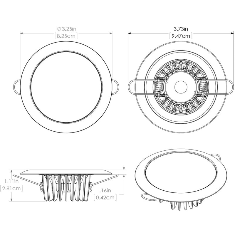 Load image into Gallery viewer, Lumitec Mirage - Flush Mount Down Light - Glass Finish/No Bezel - 4-Color Red/Blue/Purple Non Dimming w/White Dimming [113190]
