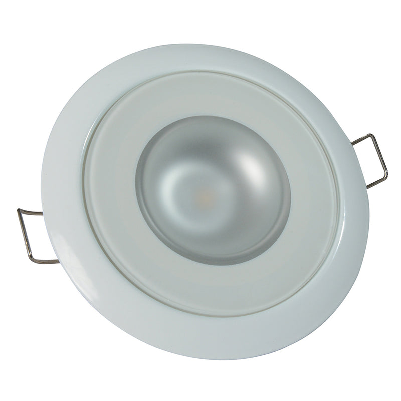 Load image into Gallery viewer, Lumitec Mirage - Flush Mount Down Light - Glass Finish/White Bezel - 2-Color White/Blue Dimming [113121]
