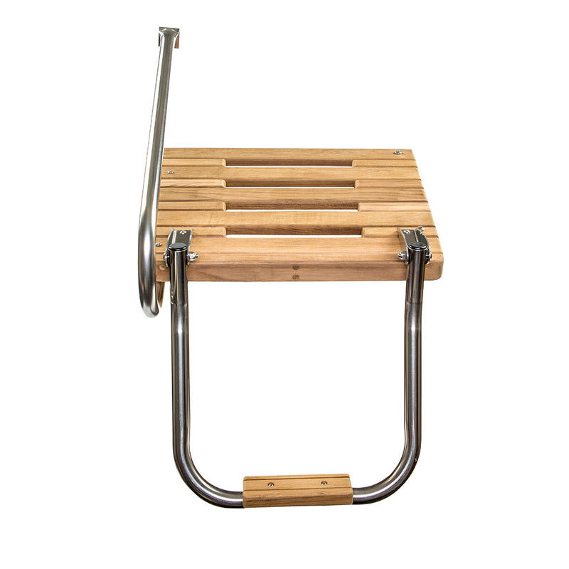 Load image into Gallery viewer, Whitecap Teak Swim Platform w/Ladder f/Outboard Motors [60902]
